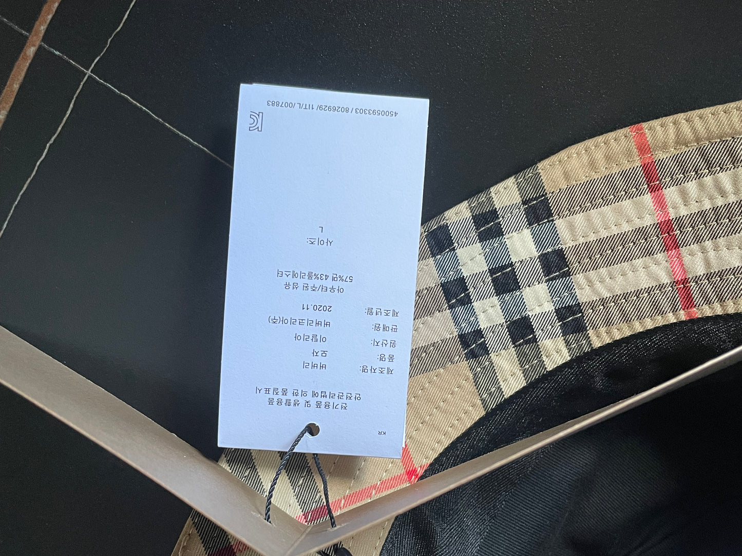 웨이브/버버리 모자