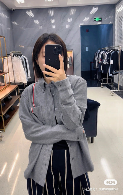 대리석 / 톰브라운 스트라이프 셔츠 자켓