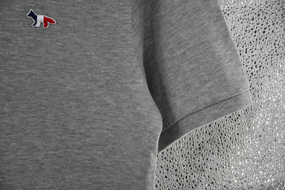 탑키츠네 / 메종키츠네 남여공용 삼색폭스 반팔 폴로셔츠