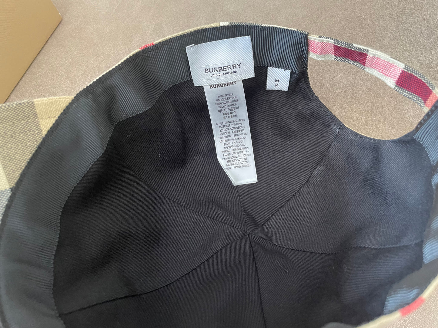 웨이브/버버리 모자