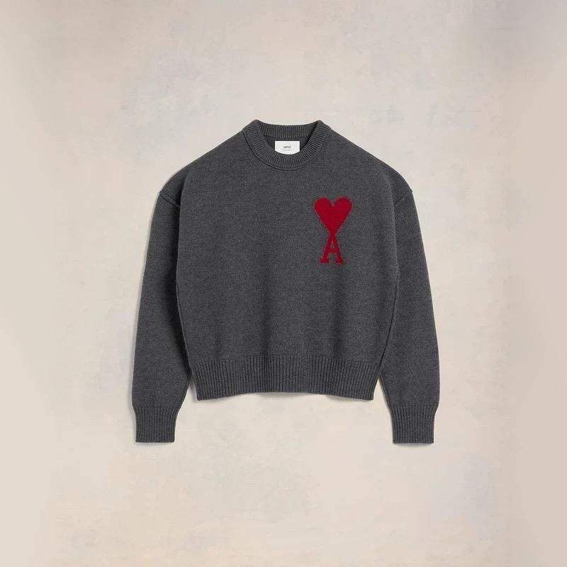 탑아미 / 아미  24 레드 빅로고 라운드 니트