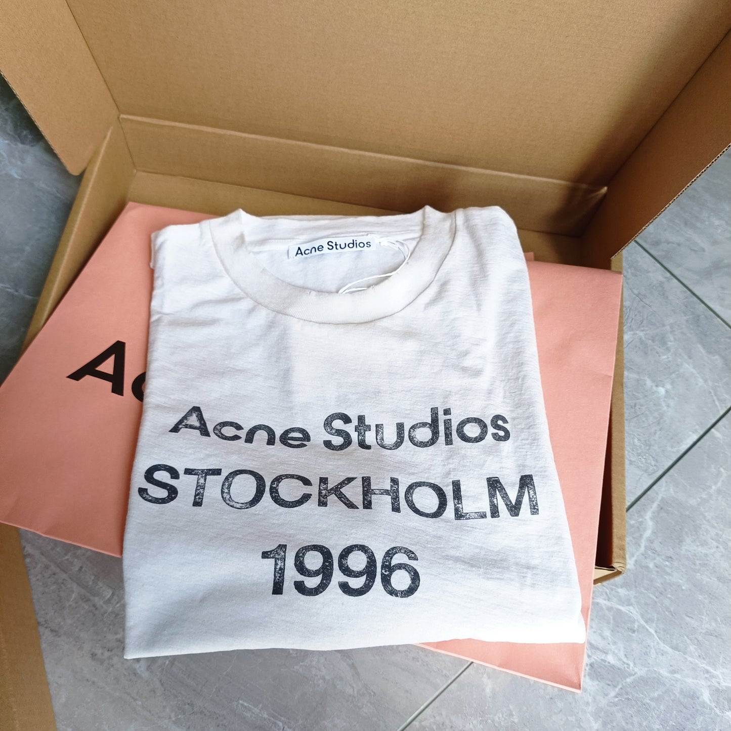 탑아크네 / 아크네스튜디오 letter printed long sleeve T-shirt