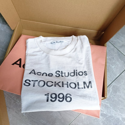 탑아크네 / 아크네스튜디오 letter printed long sleeve T-shirt