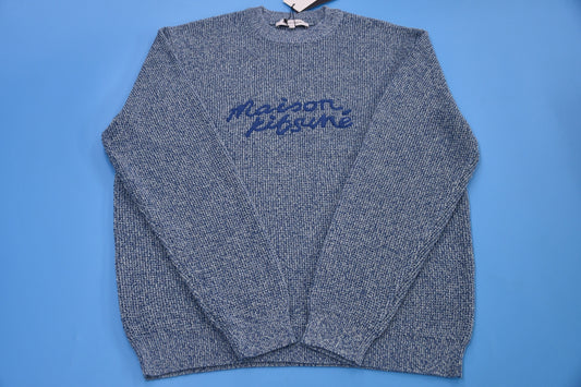 탑키츠네 / 메종키츠네 남녀 공용 라운드 니트 풀오버 니트