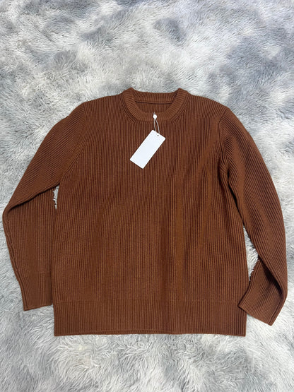 탑아키마 / 마르지엘라  23AW 사각스티치솔리드울풀오버니트