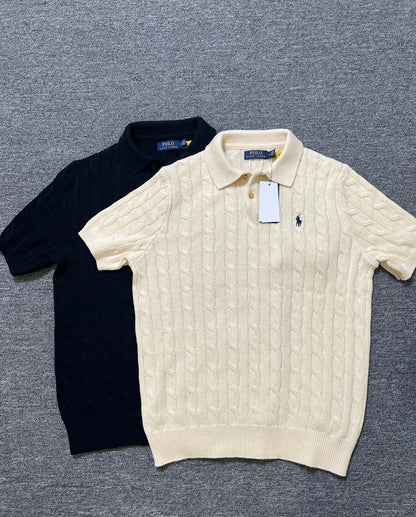 탑폴로 / 폴로 꼬베기 니트 카라티 , 니트 스웨터 반팔