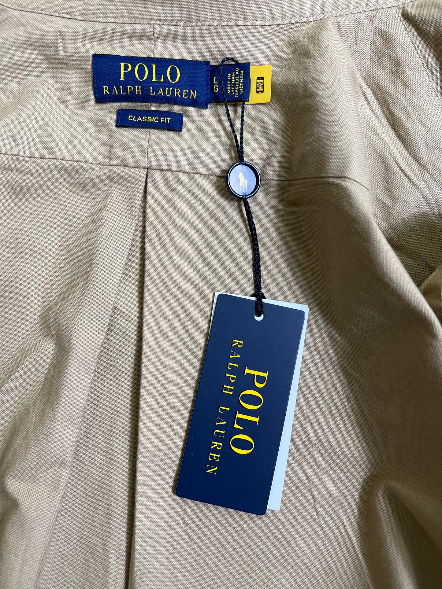 탑폴로 / 폴로 셔츠 , 클래식한 핏 카키색 옥스퍼드 셔츠