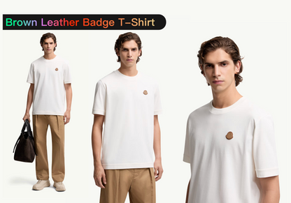 탑몽클X  / MC 브라운 더블 스탬프 티셔츠