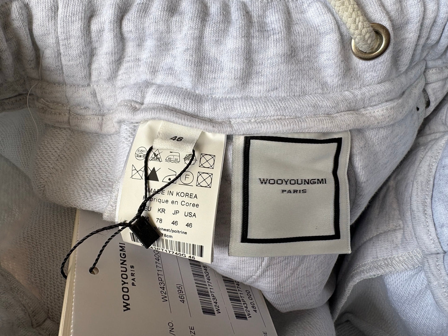 베어 / 우영미 25년 끈와이드팬츠 그레이