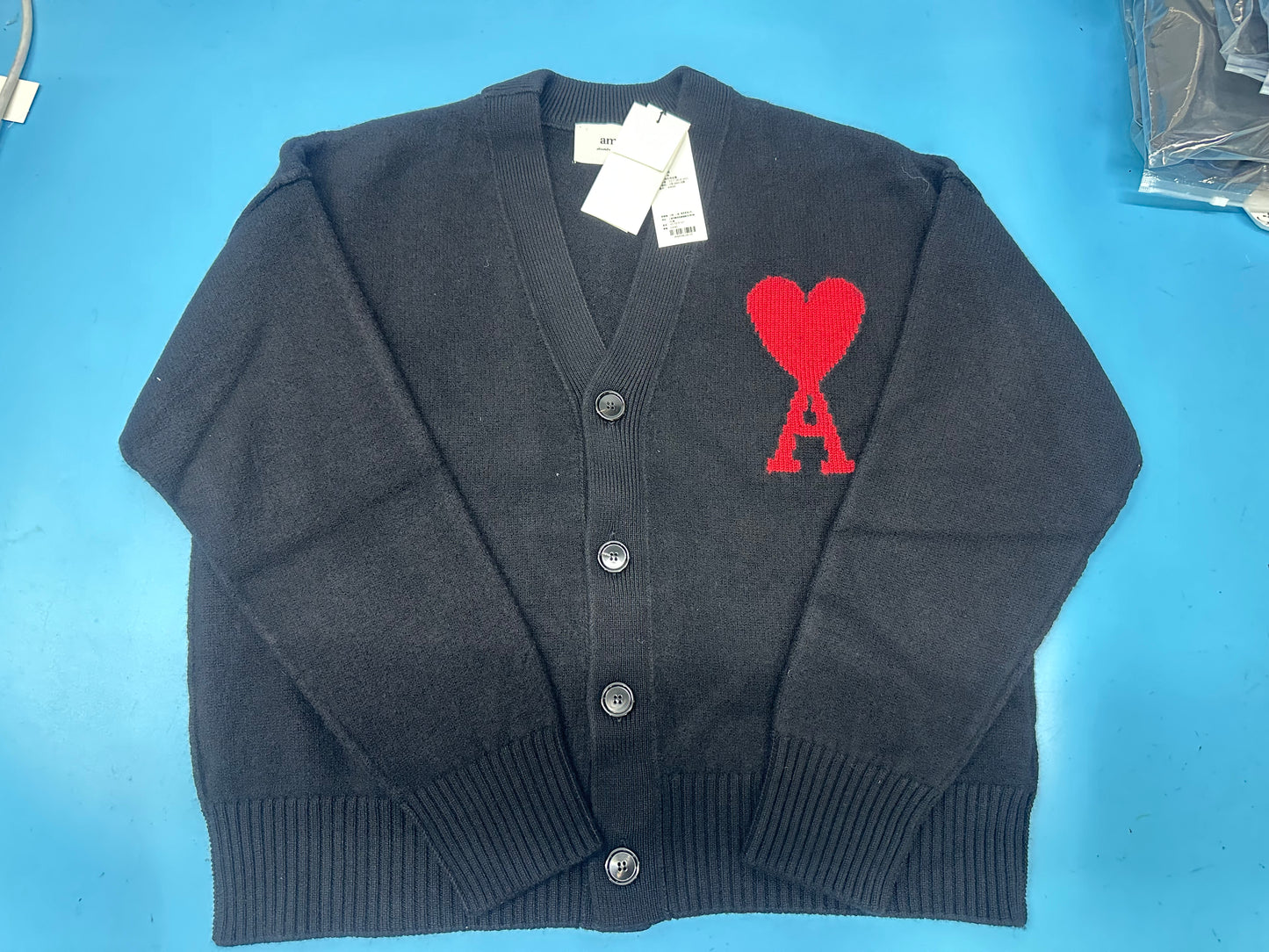 탑아미 / 아미 24년 울  카디건 스웨터