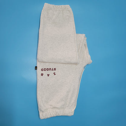 탑아이앱 / 아이앱 스웨트팬츠 오트밀 버건디