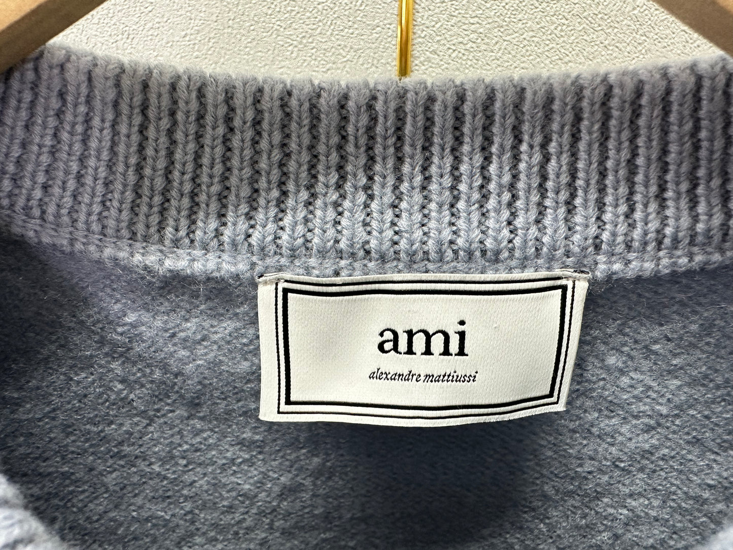 탑아미 / 아미 스틸 블루 울 스웨터