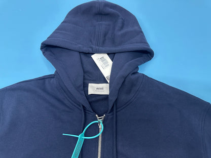 탑아미 / 아미 2025년형 화이트 와펜 후드집업 white badge zipper hoodie