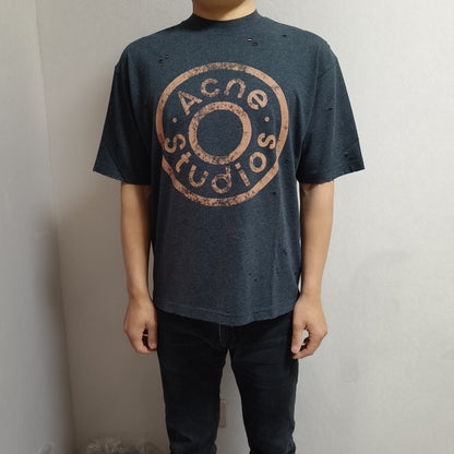 탑아크네 / 아크네스튜디오  버튼 로고 티셔츠