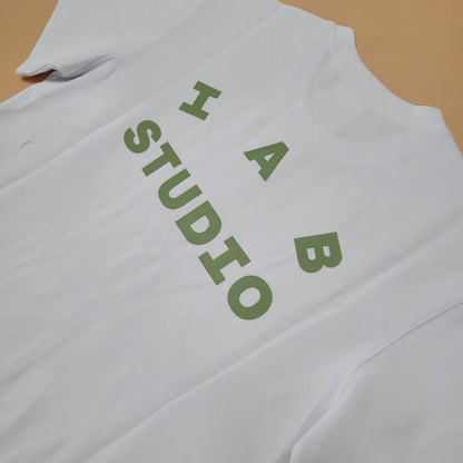 탑아이앱 / 아이앱 티셔츠 화이트 라이트 그린