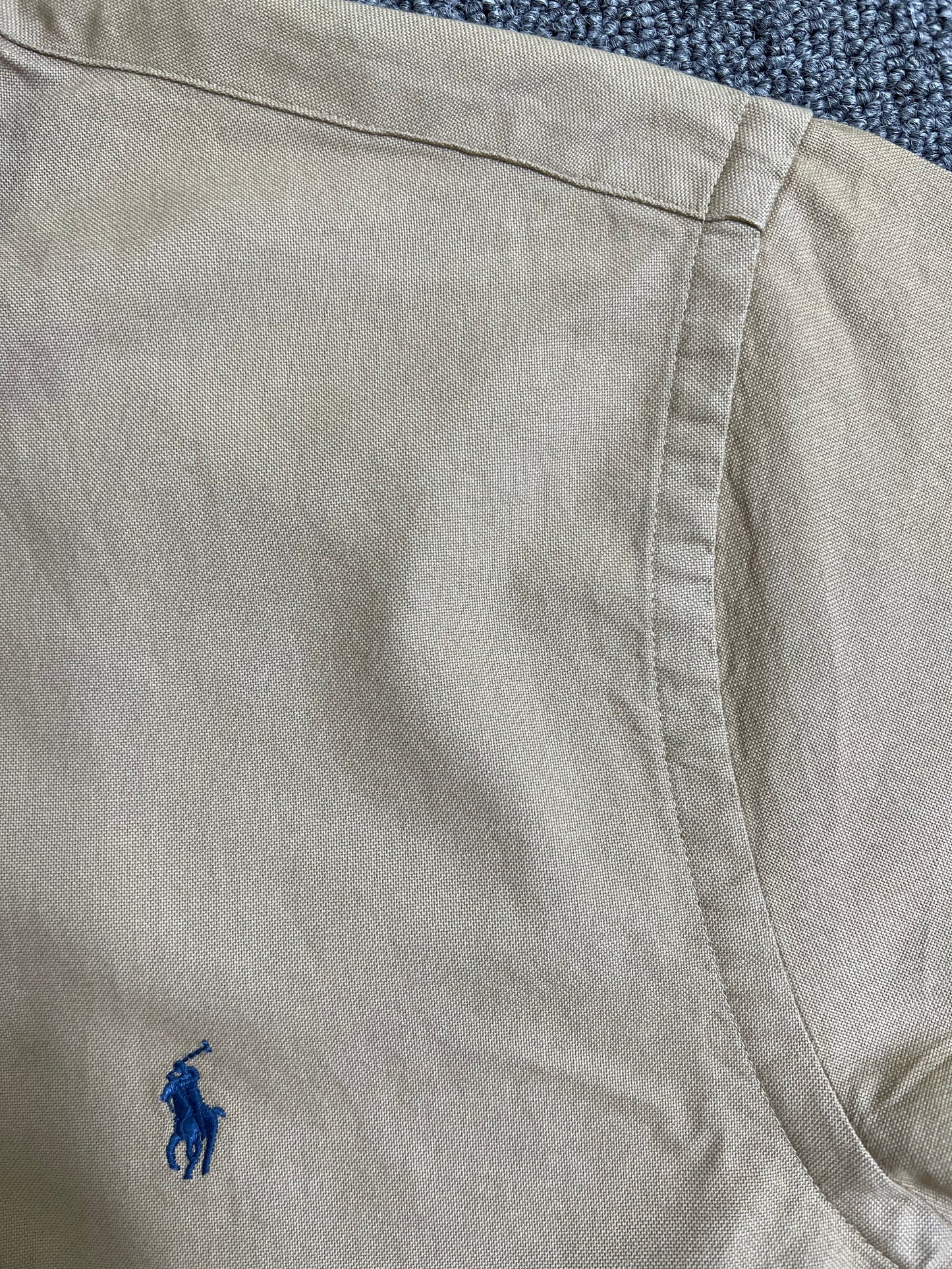 탑폴로 / 폴로 셔츠 , 클래식한 핏 카키색 옥스퍼드 셔츠