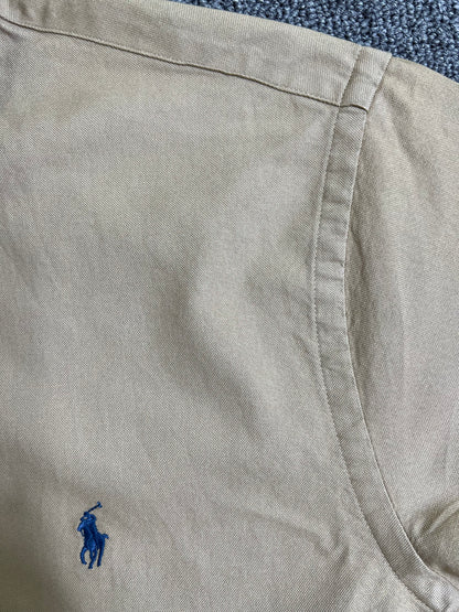 탑폴로 / 폴로 셔츠 , 클래식한 핏 카키색 옥스퍼드 셔츠