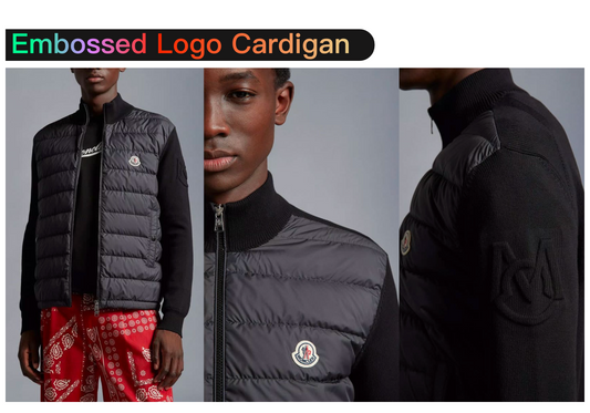 탑몽클X  / MC 프레스 플로럴 프린팅 스트라이프 스웨터