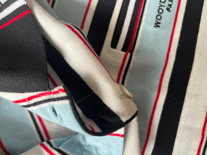 베어 / 우영미 스트라이프 폴로블루 반팔티