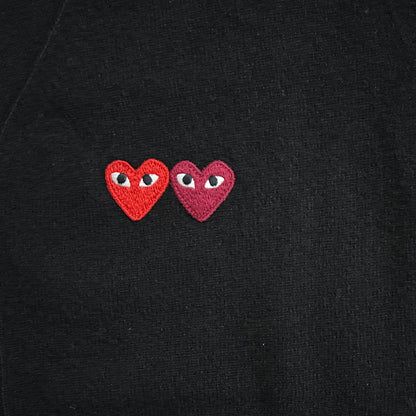 탑꼼데 / 꼼데가르송 더블 하트 카디건