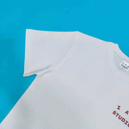 탑아이앱 / 아이앱 티셔츠 화이트 버건디