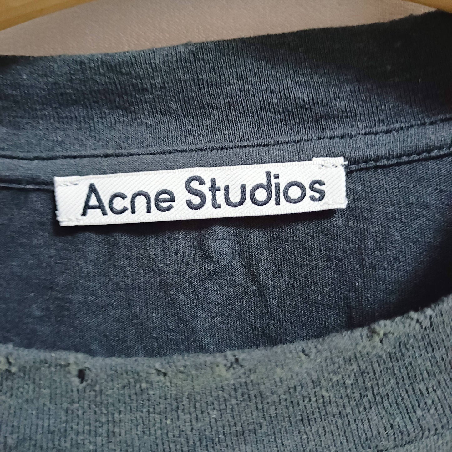 탑아크네 / 아크네스튜디오 letter printed long sleeve T-shirt