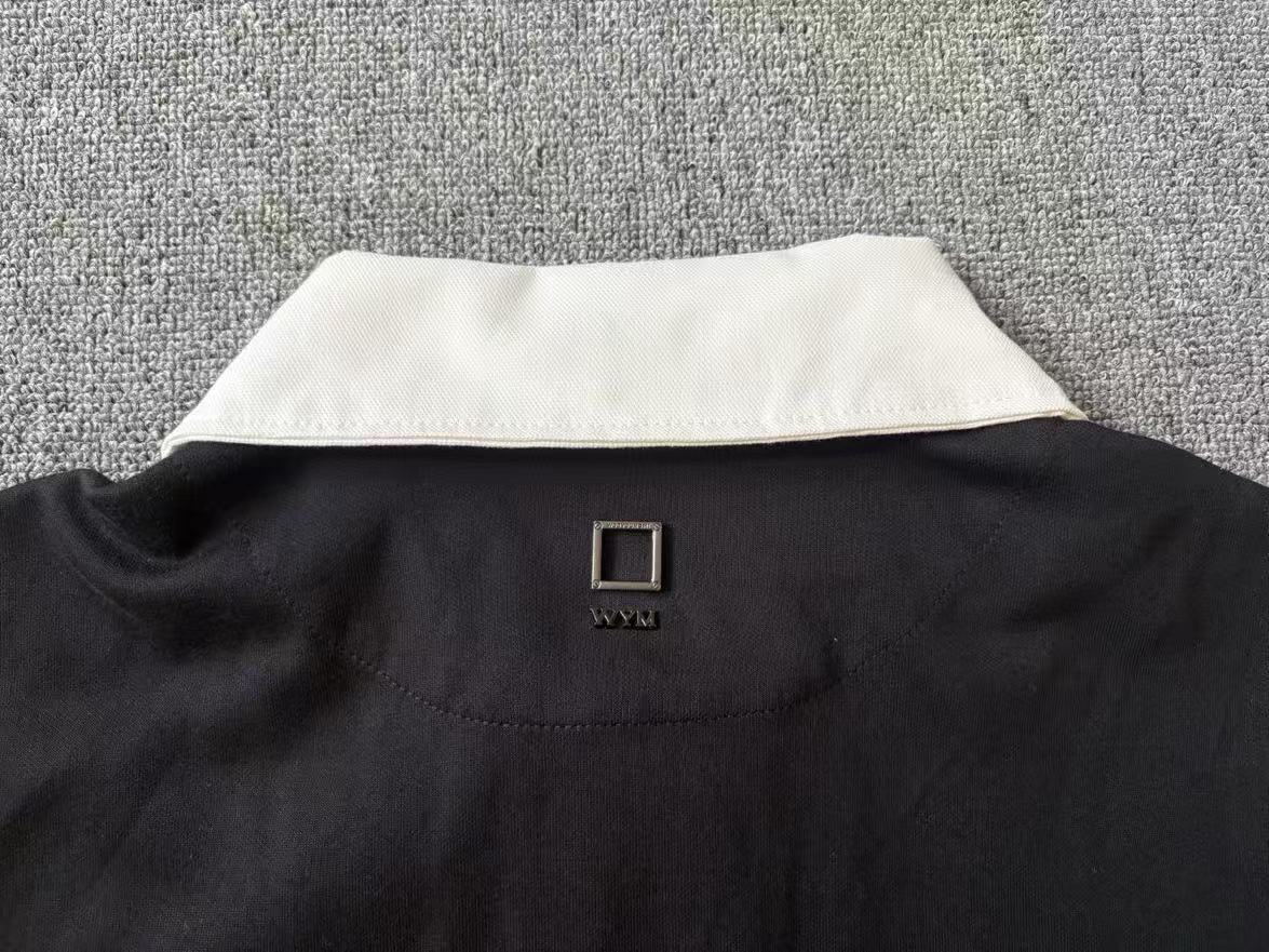 베어 / 우영미 자수폴라긴팔 블랙 카라티