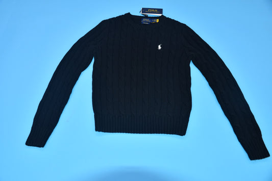 탑키츠네 / 폴로 여성 꽈배기 짜임 라운드 니트