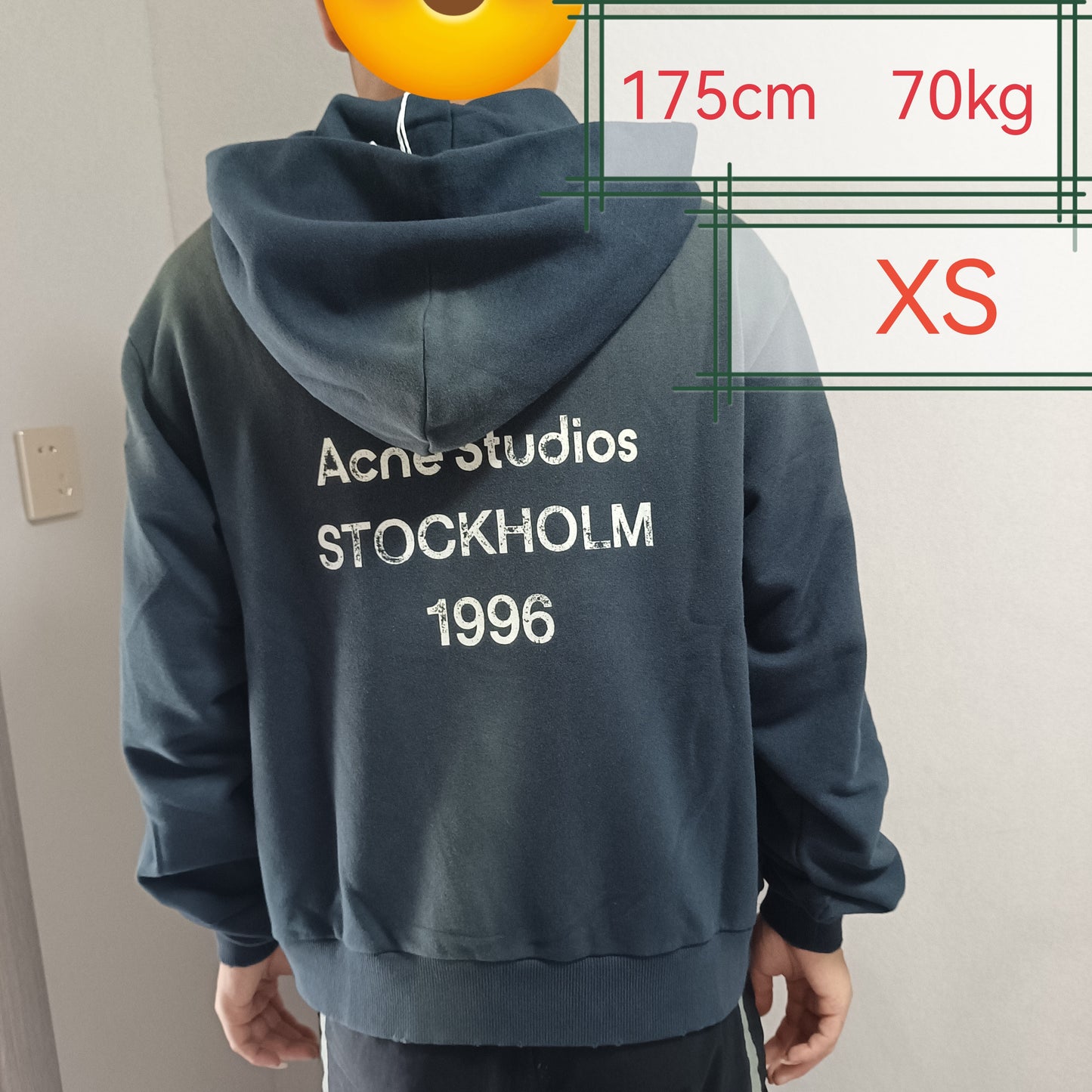 탑아크네 / 아크네스튜디오 로고 후드