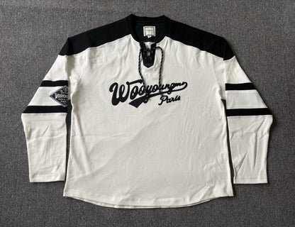 베어 / 우영미 럭비티 , WOO-5291 럭비 유니온 긴팔 화이트