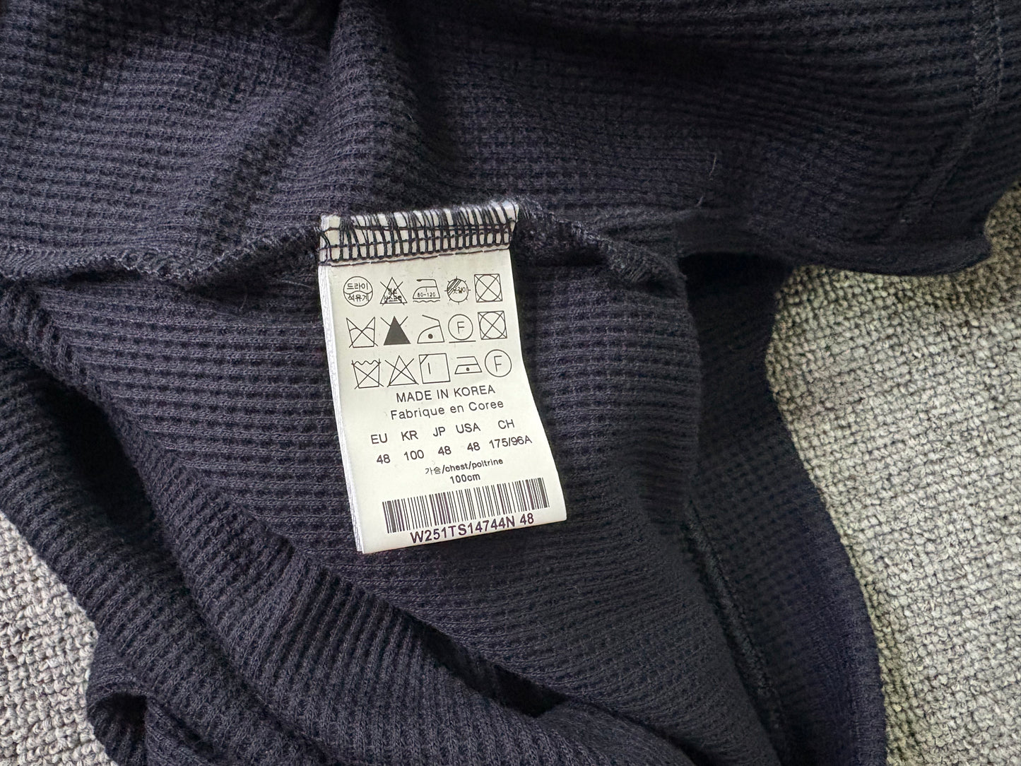 베어 / 우영미 와플 폴로셔츠 곤색 카라티