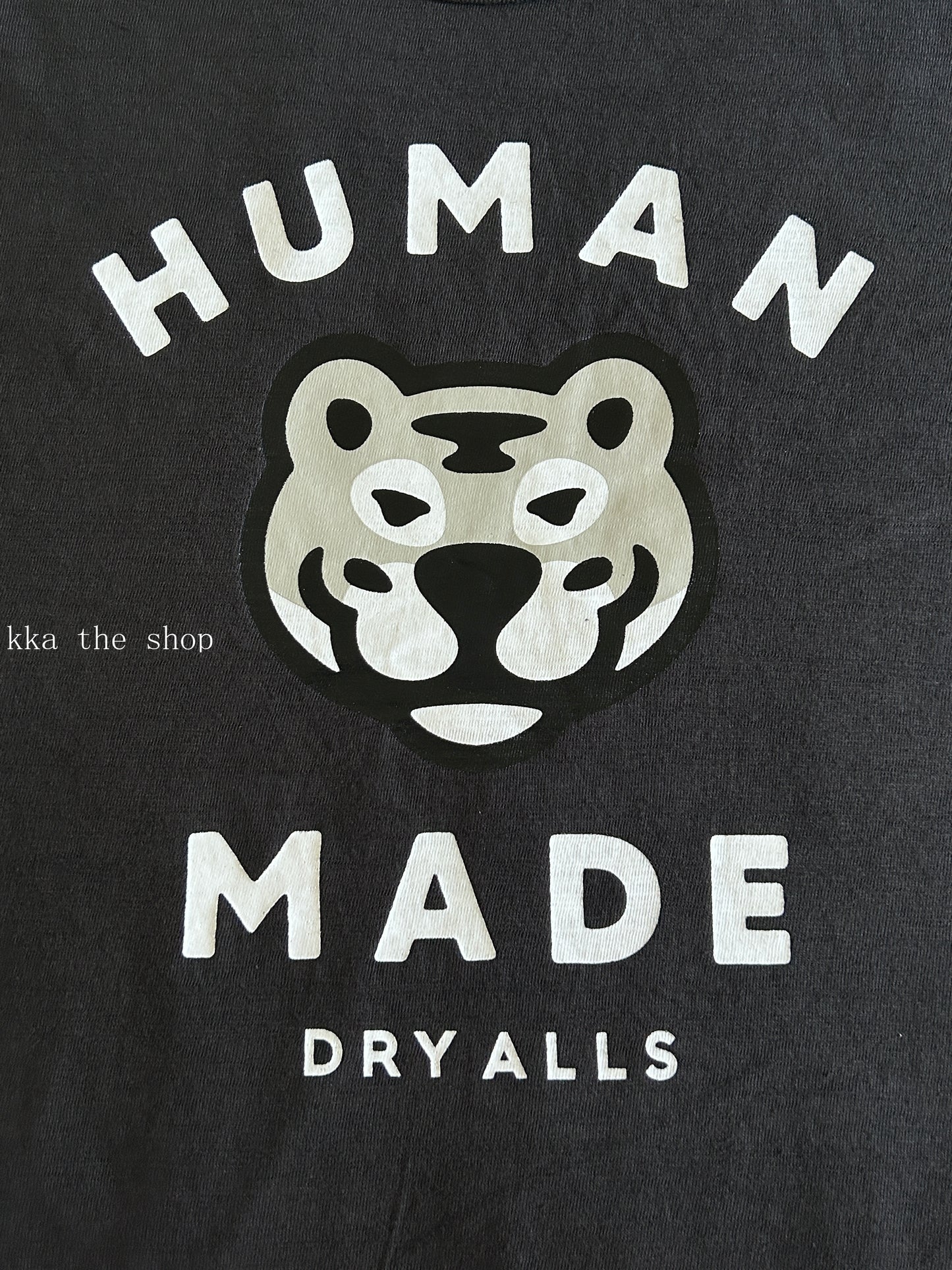 kka / 휴먼메이드 반팔티 ,  HUMAN MADE Tiger short sleeve black