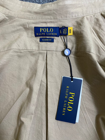 탑폴로 / 폴로 셔츠 , 클래식한 핏 카키색 옥스퍼드 셔츠