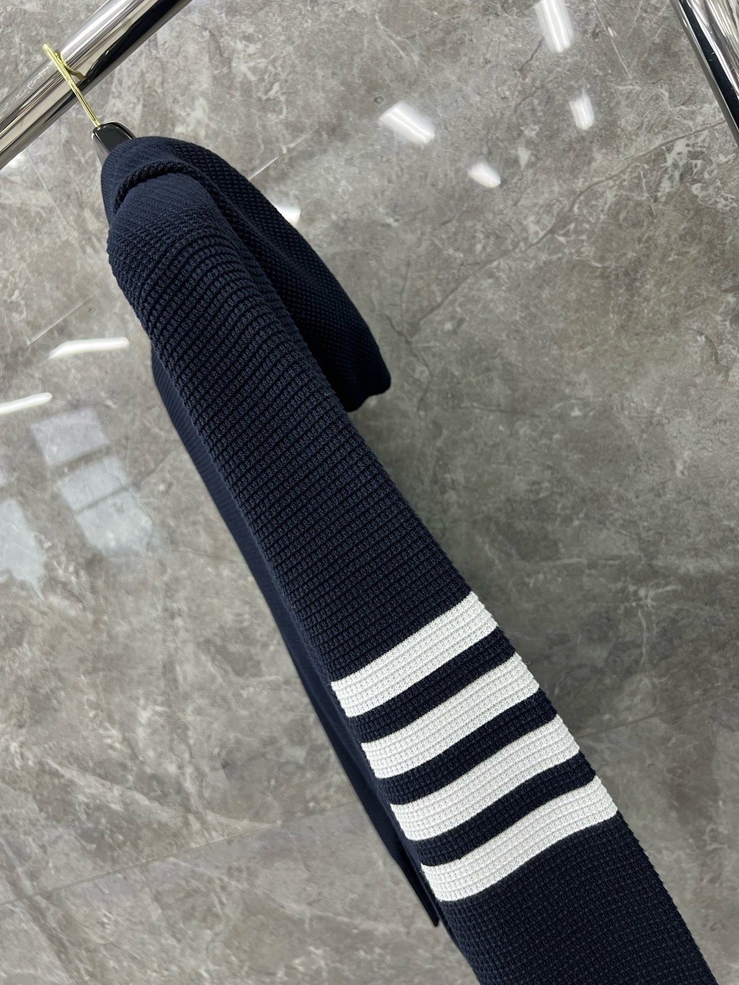 대리석 / 톰브라운 사선 완장 와플 후드 집업