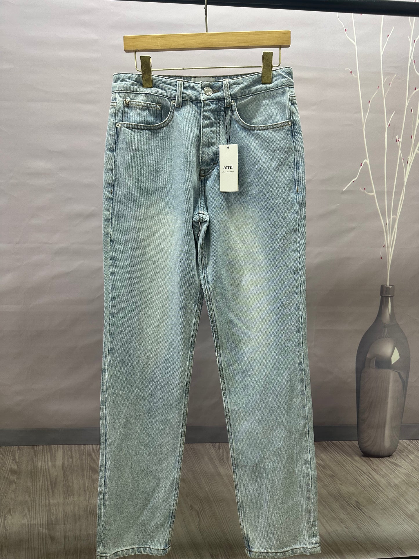 탑아미 / 메탈 하트 로고 청바지