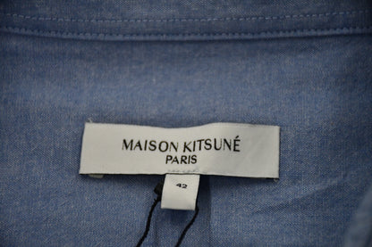 탑키츠네 / 메종키츠네 옥스포드 셔츠 , 클래식 레드폭스 긴팔 캐주얼 셔츠