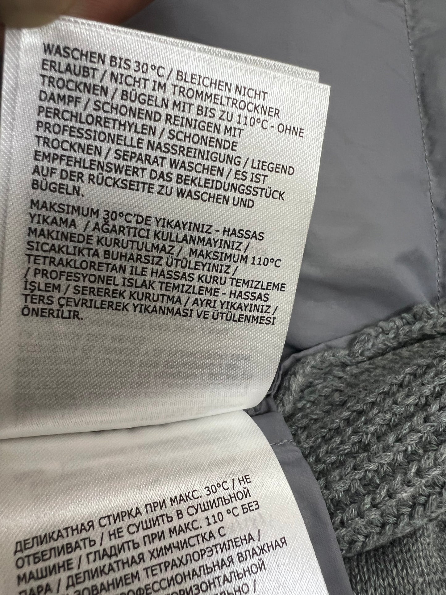 탑몽클  / MC 빈티지 니트 다운