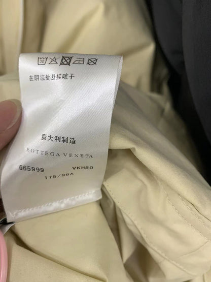 대리석 /  보테가베네타 이중지퍼 베이지 구스다운 루즈핏 패딩점퍼