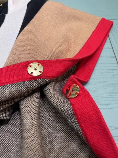 aa / 버버리 체크무늬 케이프