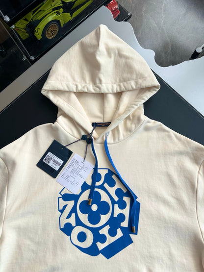 v공장 / 루이비통 플라워 모티프 프린티드 시그니처 후드티