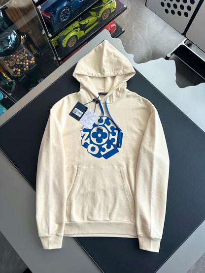 v공장 / 루이비통 플라워 모티프 프린티드 시그니처 후드티