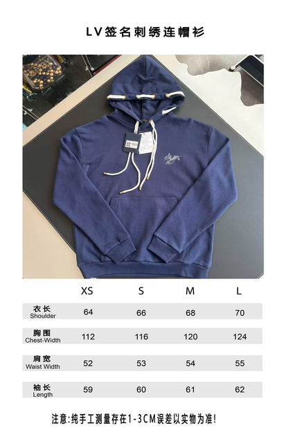 v공장 / 루이비통 LV 코튼 저지 후드티 1AFR30