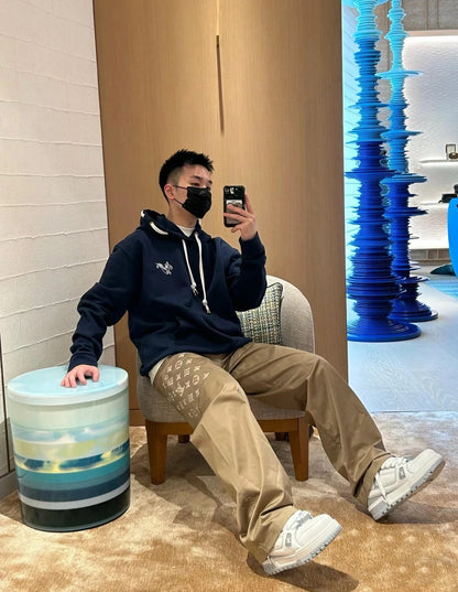 v공장 / 루이비통 LV 코튼 저지 후드티 1AFR30