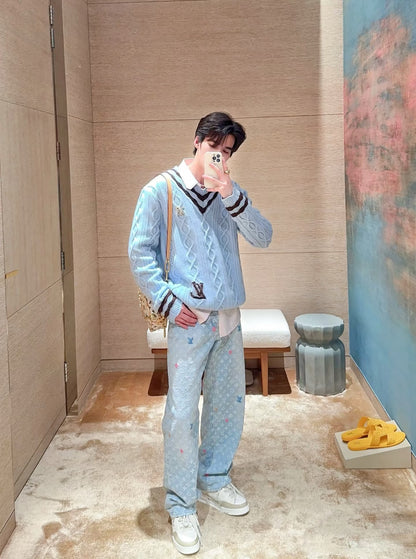 v공장 / 루이비통 모노그램 데님 팬츠  "