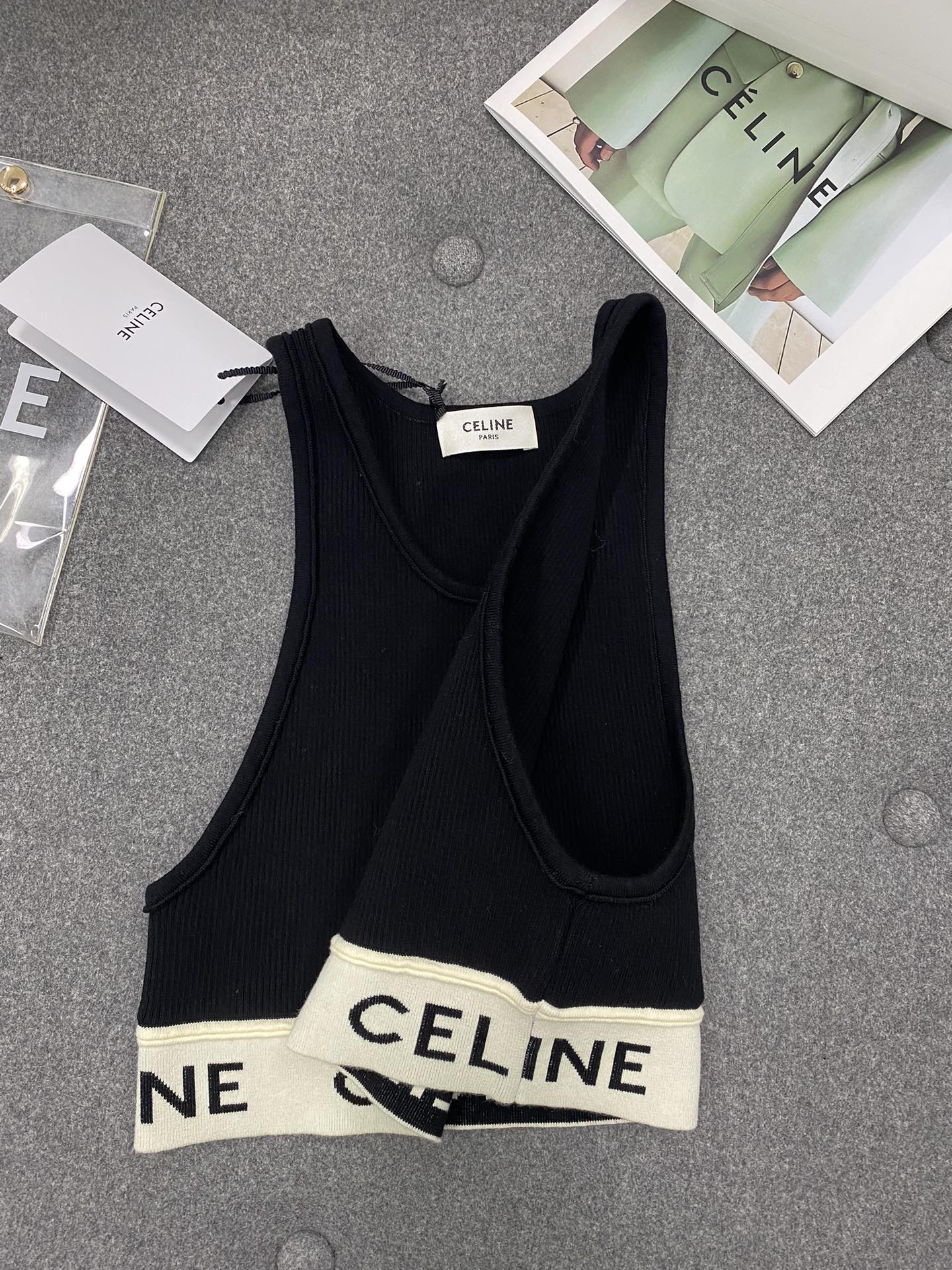 TJ셀러 / 셀린느 니트탑 , 𝗖𝗘𝗟𝗜𝗡𝗘 스포츠 니트 브라탑&베스트