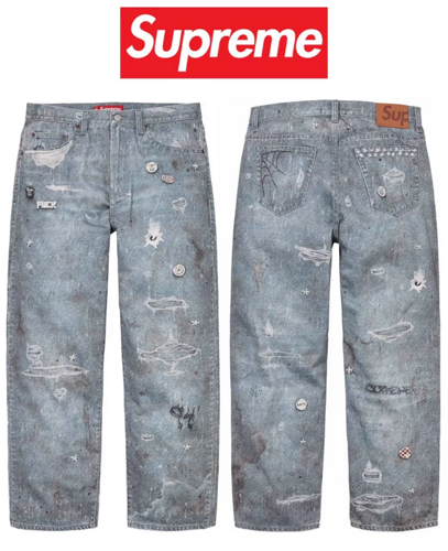 scn / 슈프림 남성 청바지