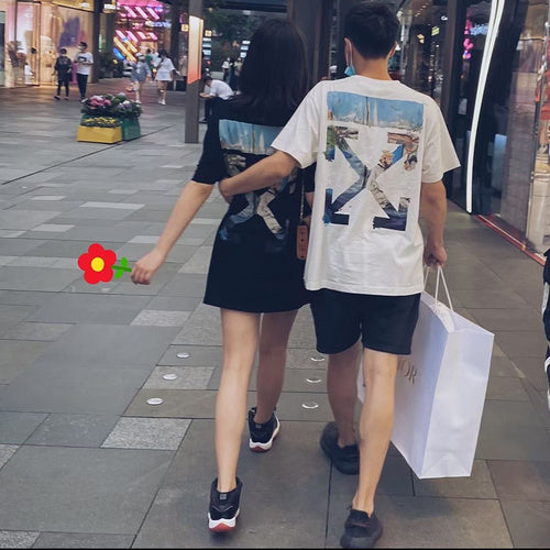 탑꼼데  / 오프화이트 남성 반팔 티셔츠