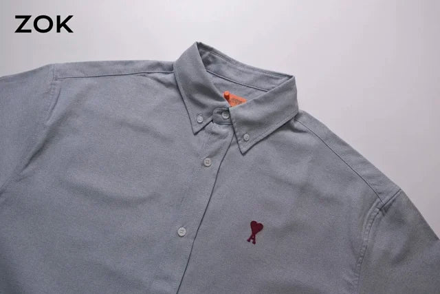 zok 공장 / 아마니 남성 하트 셔츠 반팔 셔츠