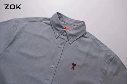 zok 공장 / 아마니 남성 하트 셔츠 반팔 셔츠