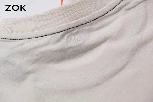 ZOK / 아미 반팔티I 레터링 자수 반팔